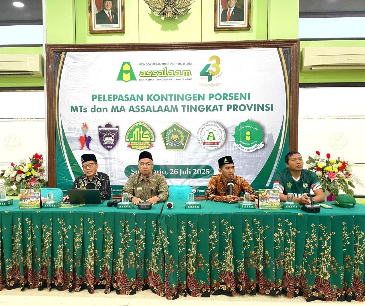 Pelepasan Kontingen Santri Assalaam dalam Porseni Jawa Tengah