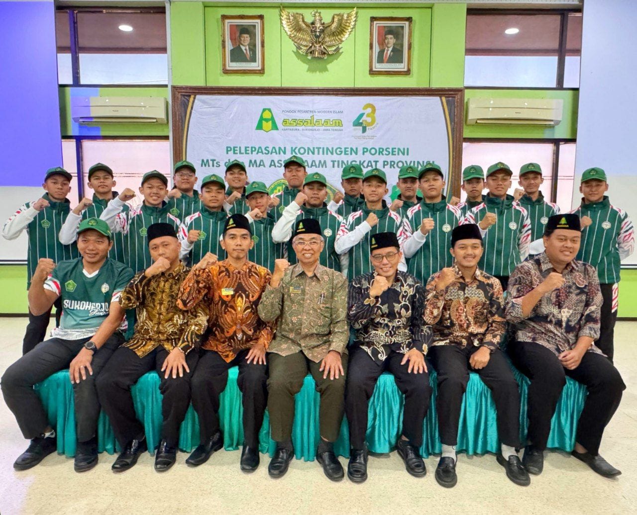 Pelepasan Kontingen Santri Assalaam dalam Porseni Jawa Tengah