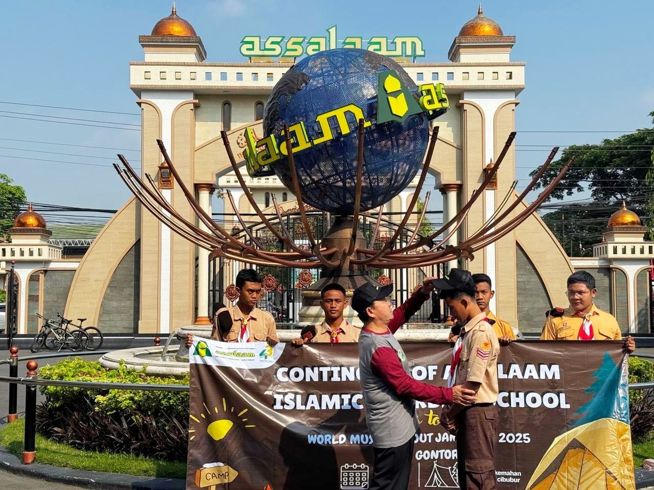 Pelepasan Kontingen Pramuka PPMI Assalaam untuk World Muslim Scout Jamboree 2025 100 Tahun Gontor