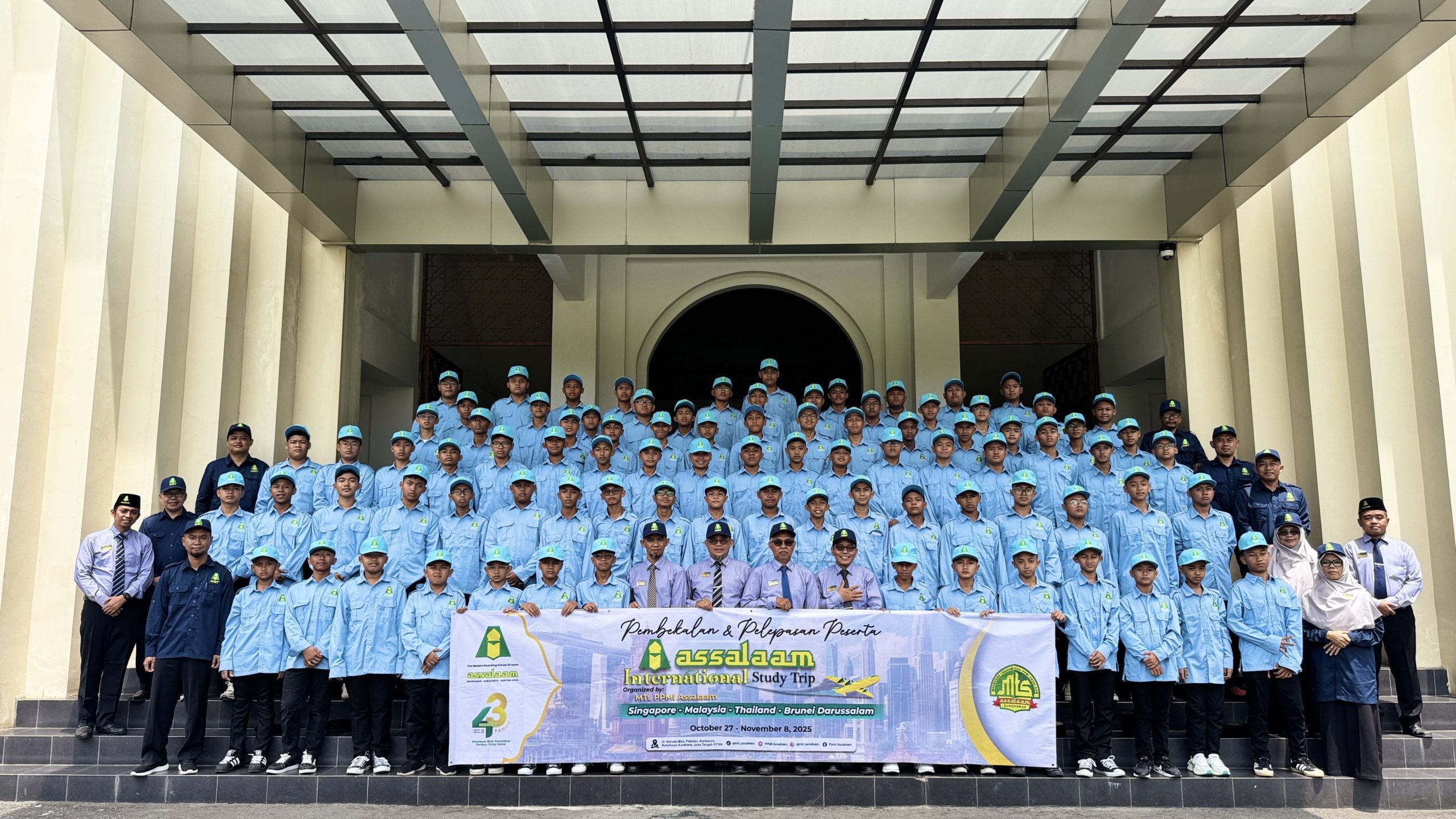 Pelapasan Santri MTs PPMI Assalaam untuk Mengikuti Assalaam International Study Trip 2025 ke Tiga Negara