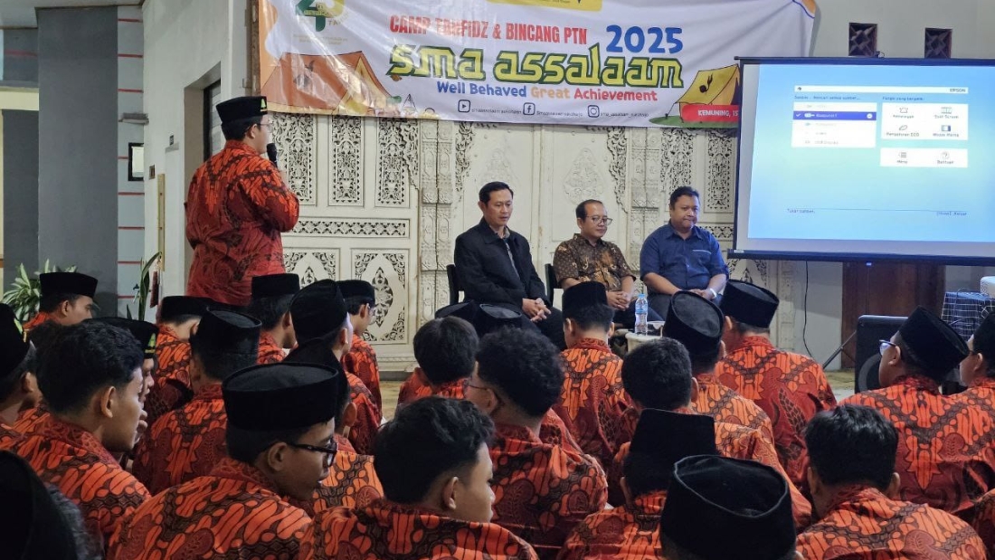 Santri Fase F (XII) SMA Assalaam Laksanakan Camp Tahfidz dan Bincang PTN