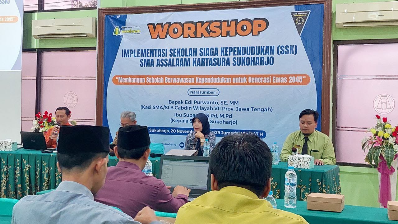 SMA Assalaam Gelar Workshop Sekolah Siaga Kependudukan (SSK) untuk Wujudkan Generasi Emas 2045