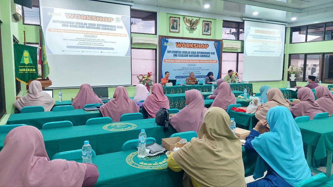 SMA Assalaam Gelar Workshop Sekolah Siaga Kependudukan (SSK) untuk Wujudkan Generasi Emas 2045