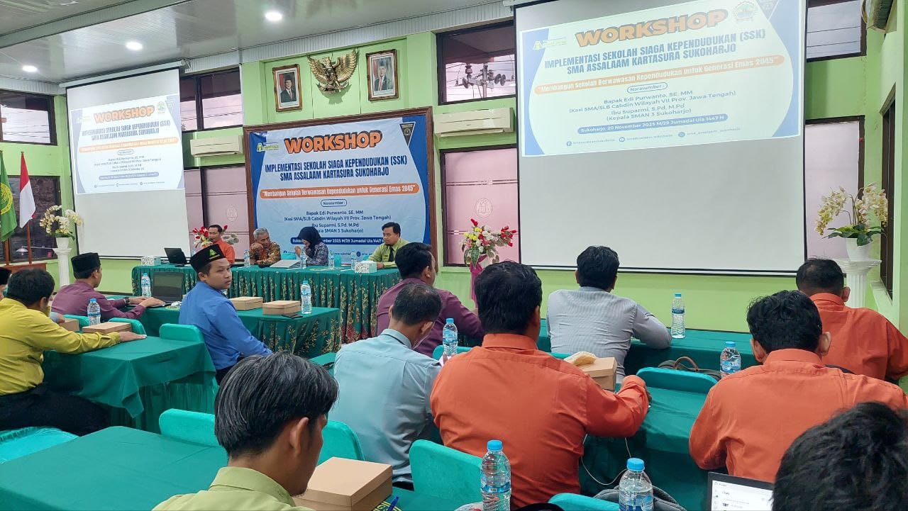 SMA Assalaam Gelar Workshop Sekolah Siaga Kependudukan (SSK) untuk Wujudkan Generasi Emas 2045