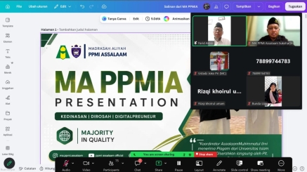 Awali KBM, MA PPMI Assalaam Perkuat Sinergi dengan Wali Santri melalui Pertemuan Daring
