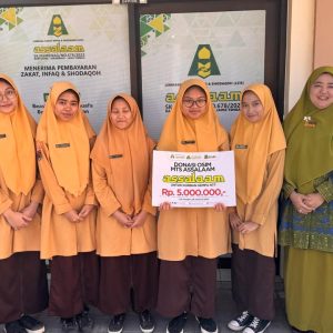 OSIM MTs PPMI Assalaam Galang Donasi Rp5 Juta untuk Korban Gempa NTT